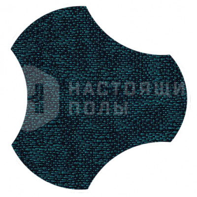 ПВХ плитка плетеная клеевая Dickson Ecume ECUM J543 Vertigo Blue Gamma, 500*466.5*4 мм