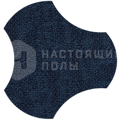 ПВХ плитка плетеная клеевая Dickson Ecume ECUM J544 Diamond Blue Gamma, 500*466.5*4 мм