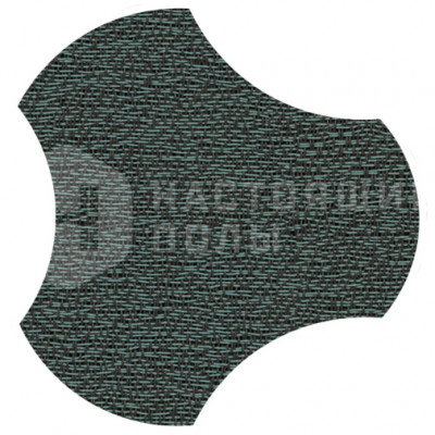 ПВХ плитка плетеная клеевая Dickson Elegance ELEG J530 Arden Green Gamma, 500*466.5*4 мм