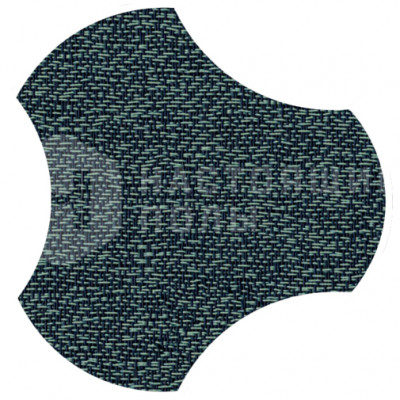 ПВХ плитка плетеная клеевая Dickson Elegance ELEG J551 Almond Green Gamma, 500*466.5*4 мм