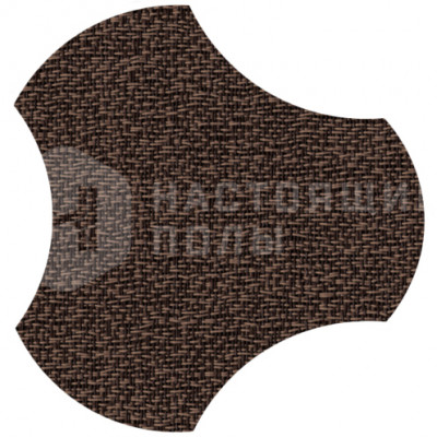 ПВХ плитка плетеная клеевая Dickson Elegance ELEG J553 Pearl Brown Gamma, 500*466.5*4 мм