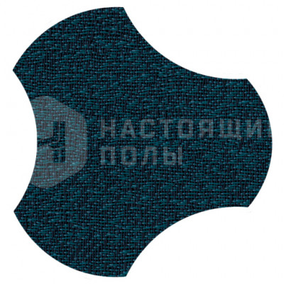 ПВХ плитка плетеная клеевая Dickson Mirage MIRA J528 Viper Blue Gamma, 500*466.5*4 мм