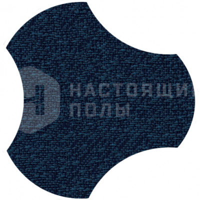 ПВХ плитка плетеная клеевая Dickson Mirage MIRA J549 Antrim Blue Gamma, 500*466.5*4 мм