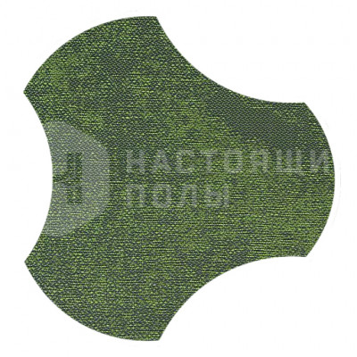 ПВХ плитка плетеная клеевая Dickson Boreal BORE J571 Matcha Gamma, 500*466.5*4 мм