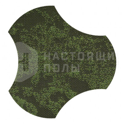 ПВХ плитка плетеная клеевая Dickson Boreal BORE J580 Evergreen Gamma, 500*466.5*4 мм