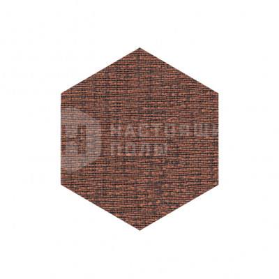 ПВХ плитка плетеная клеевая Dickson Allure ALLU J584 Caldera Rose Hexagon, 500*433*4 мм