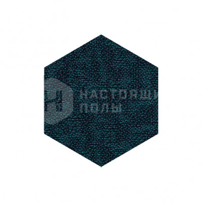 ПВХ плитка плетеная клеевая Dickson Ecume ECUM J543 Vertigo Blue Hexagon, 500*433*4 мм