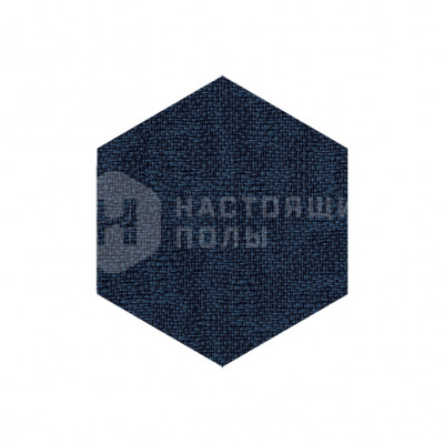 ПВХ плитка плетеная клеевая Dickson Ecume ECUM J544 Diamond Blue Hexagon, 500*433*4 мм