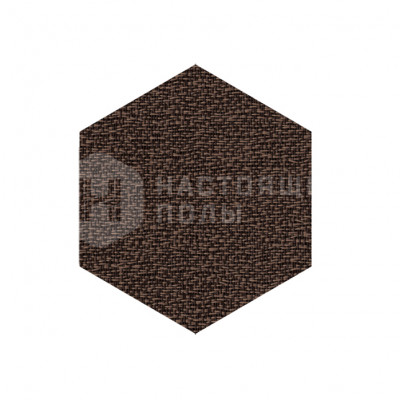 ПВХ плитка плетеная клеевая Dickson Elegance ELEG J553 Pearl Brown Hexagon, 500*433*4 мм