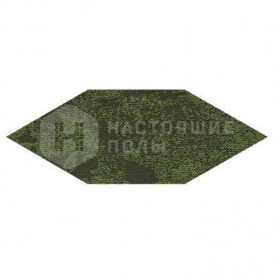 ПВХ плитка плетеная клеевая Dickson Boreal BORE J580 Evergreen Prism, 917*333*4 мм