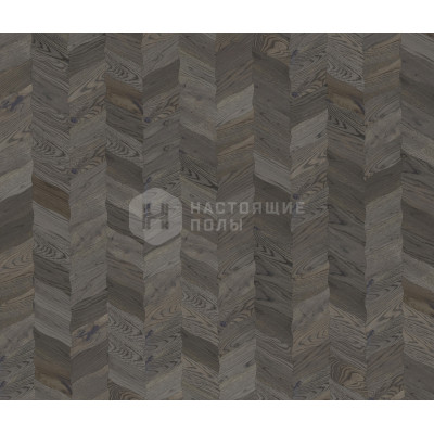 Паркет Елочка Coswick Оттенки серого 1186-1863-10 Дуб Туманные фьорды Чайный лист Селект энд Бэттер шелковое масло ультраматовое, 350*190*19.05 мм