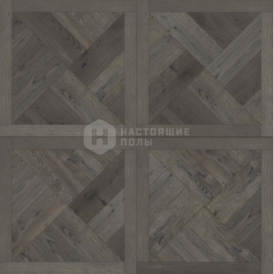 Модульный паркет Coswick Оттенки серого 1160-1863-10 Дуб Туманные фьорды Фонтенбло Селект энд Бэттер шелковое масло ультраматовое, 635*635*19.05 мм