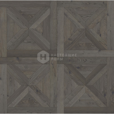 Модульный паркет Coswick Оттенки серого 1157-1863-10 Дуб Туманные фьорды Хелмсли Селект энд Бэттер шелковое масло ультраматовое, 635*635*19.05 мм