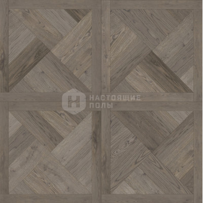 Модульный паркет Coswick Оттенки серого 1160-1230-10 Дуб Скалистый риф Фонтенбло Селект энд Бэттер шелковое масло, 635*635*19.05 мм