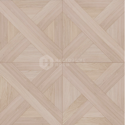 Модульный паркет Coswick Белые ночи 1159-1842-10 Дуб Акварельный белый Брезе Селект энд Бэттер шелковое масло ультраматовое, 635*635*19.05 мм