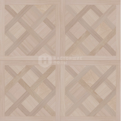 Модульный паркет Coswick Белые ночи 1143-1842-10 Дуб Акварельный белый Версаль Селект энд Бэттер шелковое масло ультраматовое, 635*635*19.05 мм