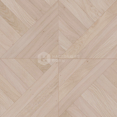 Модульный паркет Coswick Белые ночи 1158-1842-10 Дуб Акварельный белый Монсоро Селект энд Бэттер шелковое масло ультраматовое, 635*635*19.05 мм