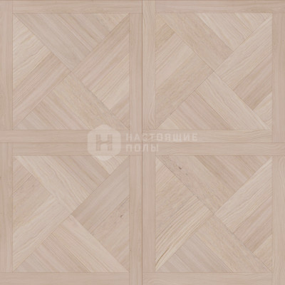 Модульный паркет Coswick Белые ночи 1160-1842-10 Дуб Акварельный белый Фонтенбло Селект энд Бэттер шелковое масло ультраматовое, 635*635*19.05 мм