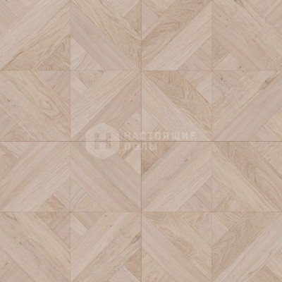 Модульный паркет Coswick Белые ночи 1155-1842-10 Дуб Акварельный белый Шенонсо Селект энд Бэттер шелковое масло ультраматовое, 635*635*19.05 мм