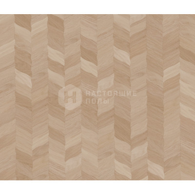 Паркет Елочка Coswick Белые ночи 1198-1808-10 Дуб Ванильный Чайный лист Селект энд Бэттер шелковое масло ультраматовое, 350*190*15 мм