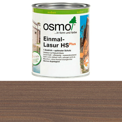 Однослойная лазурь Osmo Einmal Lasur plus 9205 Патина (0.75 л)