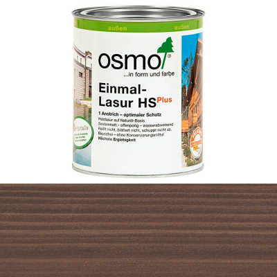 Однослойная лазурь Osmo Einmal Lasur plus 9207 Серый кварц (0.75 л)