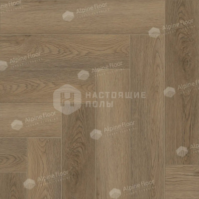ПВХ плитка клеевая елочка Alpine Floor Parquet LVT ECO 16-29 Дуб Батейн, 590*118*2.5 мм