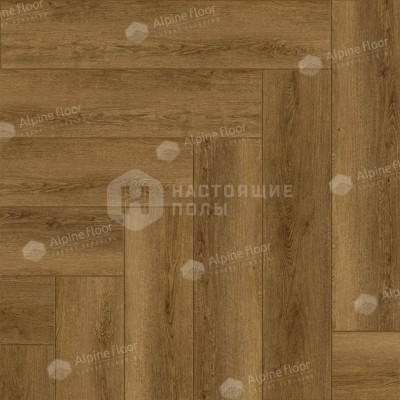 ПВХ плитка клеевая елочка Alpine Floor Parquet LVT ECO 16-31 Дуб Капелла, 590*118*2.5 мм