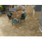 ПВХ плитка клеевая елочка Alpine Floor Parquet LVT ECO 16-34 Дуб Кастор, 590*118*2.5 мм