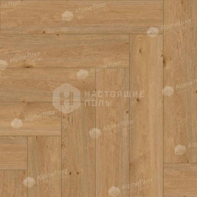 ПВХ плитка клеевая елочка Alpine Floor Parquet LVT ECO 16-27 Дуб Хатиса, 590*118*2.5 мм