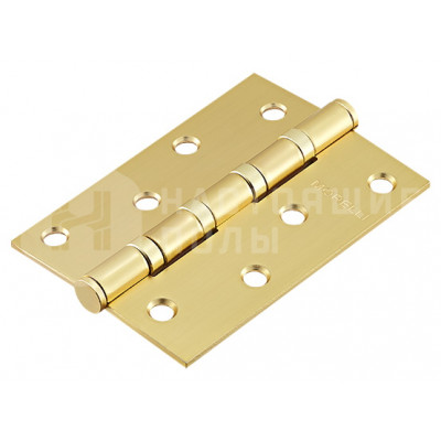 Дверная петля Morelli универсальная MS 100X70X2.5-4BB MSG матовое золото