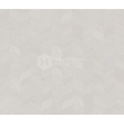 Паркет Елочка Coswick Белые ночи 1198-1888-10 Дуб Кристально белый Чайный лист Селект энд Бэттер шелковое масло ультраматовое, 350*190*15 мм