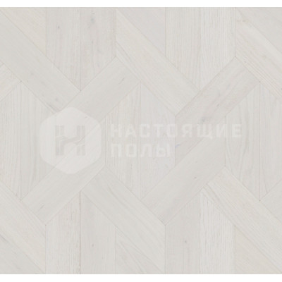 Модульный паркет Coswick Белые ночи 1150-1888-10 Дуб Кристально белый Кофейное зерно Селект энд Бэттер шелковое масло ультраматовое, 433.8*127*19.05 мм