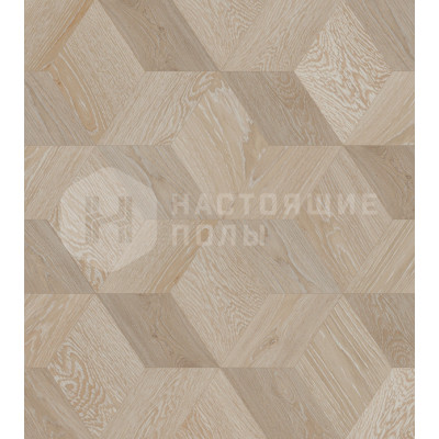 Мозаичный паркет Coswick Ромб Белые ночи 1193-3827-20 Дуб Барселона 1 Коммон шелковое масло ультраматовое, 220*190*19.05 мм