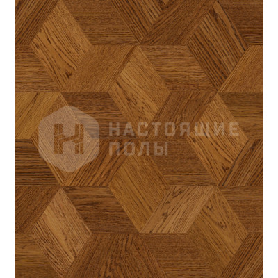 Мозаичный паркет Coswick Ромб Таинственный лес 1193-1204-10 Дуб Орех Селект энд Бэттер шелковое масло, 220*190*19,05 мм