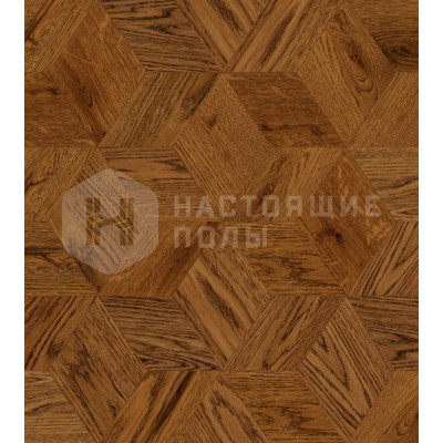 Мозаичный паркет Coswick Ромб Таинственный лес 1193-3204-20 Дуб Орех рустикальный 1 Коммон шелковое масло, 220*190*19,05 мм