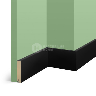 Плинтус Pedross 5913 черный, 2500*100*18 мм