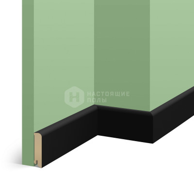 Плинтус Pedross 6337 черный, 2500*78*18 мм