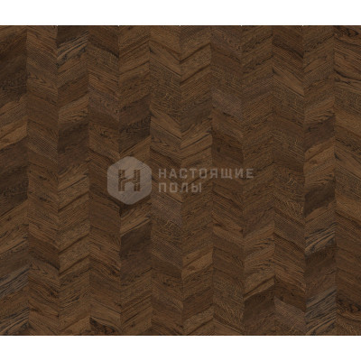 Паркет Елочка Coswick Таинственный лес 1186-1825-10 Дуб Каменный Ручей Чайный лист Селект энд Бэттер шелковое масло ультраматовое, 350*190*19.05 мм