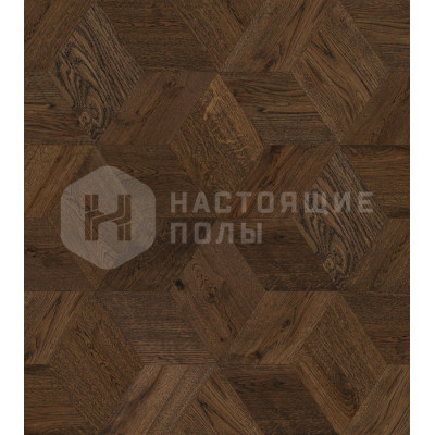 Мозаичный паркет Coswick Ромб Таинственный лес 1193-1825-10 Дуб Каменный Ручей Селект энд Бэттер шелковое масло ультраматовое, 220*190*19,05 мм