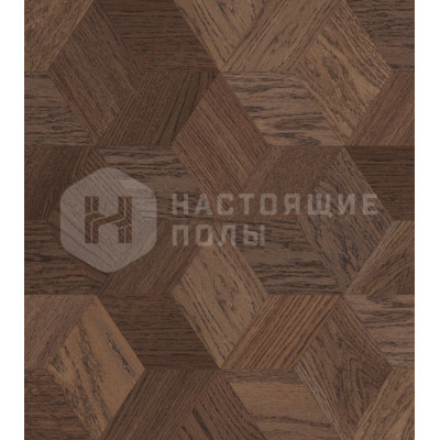 Мозаичный паркет Coswick Ромб Таинственный лес 1193-1872-10 Дуб Пекан Селект энд Бэттер шелковое масло ультраматовое, 220*190*19.05 мм