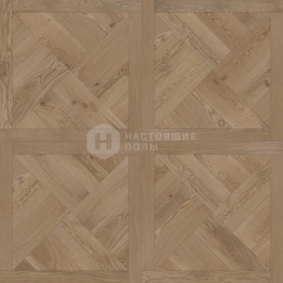 Модульный паркет Coswick Дизайнерские решения 1160-1823-10 Дуб Песочный Фонтенбло Селект энд Бэттер шелковое масло ультраматовое, 635*635*19.05 мм