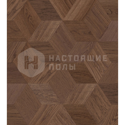 Мозаичный паркет Coswick Ромб Дизайнерские решения 1193-3248-10 Дуб Эльтон 1 Коммон шелковое масло, 220*190*19.05 мм