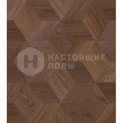 Мозаичный паркет Coswick Ромб Дизайнерские решения 1197-3248-10 Дуб Эльтон 1 Коммон шелковое масло, 220*190*15 мм