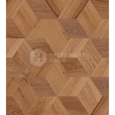 Мозаичный паркет Coswick Ромб Дизайнерские решения 1193-3846-30 Дуб Берген 1 Коммон шелковое масло ультраматовое, 220*190*19.05 мм