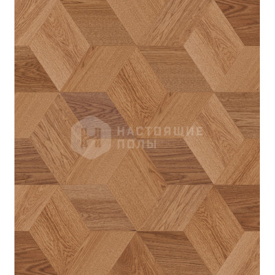 Мозаичный паркет Coswick Ромб Дизайнерские решения 1197-3846-30 Дуб Берген 1 Коммон шелковое масло ультраматовое, 220*190*15 мм