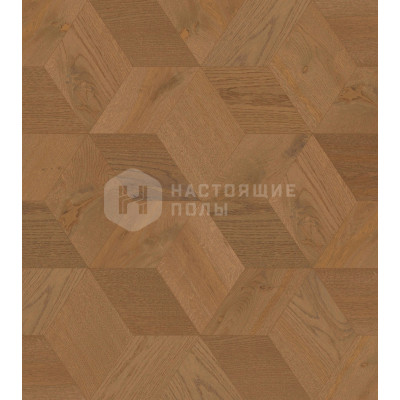 Мозаичный паркет Coswick Ромб Дизайнерские решения 1193-3882-20 Дуб Сибуми 1 Коммон шелковое масло ультраматовое, 220*190*19.05 мм
