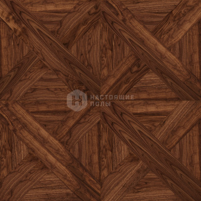 Модульный паркет Coswick Американский орех 1359-1201-30 Натуральный орех Брезе Селект энд Бэттер шелковое масло, 635*635*19.05 мм