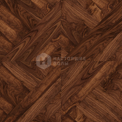 Модульный паркет Coswick Американский орех 1358-1201-30 Натуральный орех Монсоро Селект энд Бэттер шелковое масло, 635*635*19.05 мм