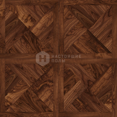 Модульный паркет Coswick Американский орех 1360-1201-30 Натуральный орех Фонтенбло Селект энд Бэттер шелковое масло, 635*635*19.05 мм